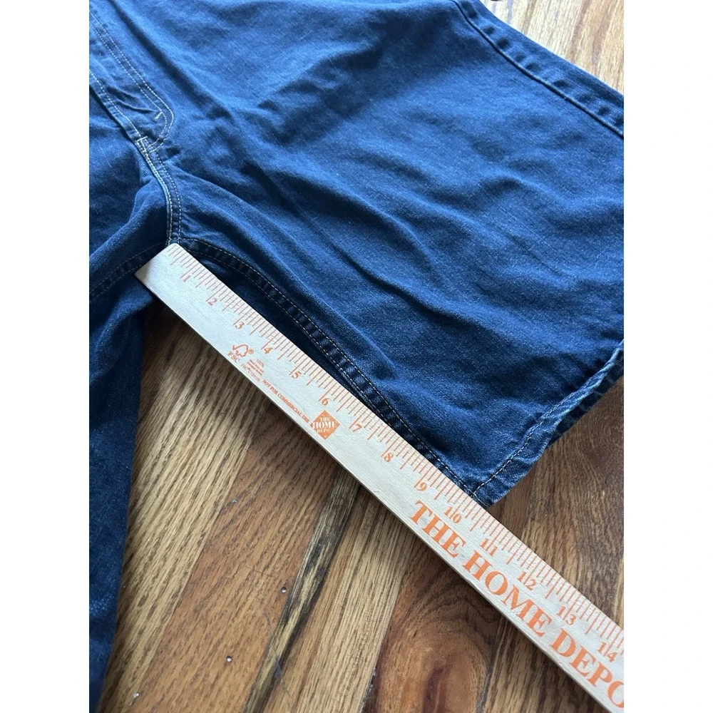 Levis Mens 569 Jean Shorts Blue Size 40 Loose Straight Denim Skate Grunge HipHop